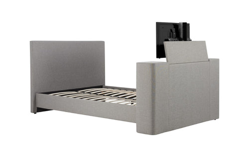 Plaza Fabric Tv Bed Grey